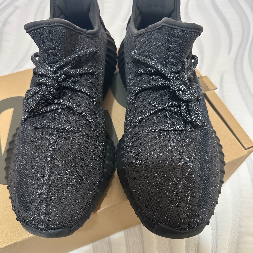 Yeezy Men's Black Knit Sneakers